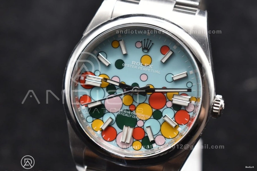 Clean 41mm Dial Best 124300 1:1 Celebration Edition VR3230 Perpetual 904L Oyster Steel 0410